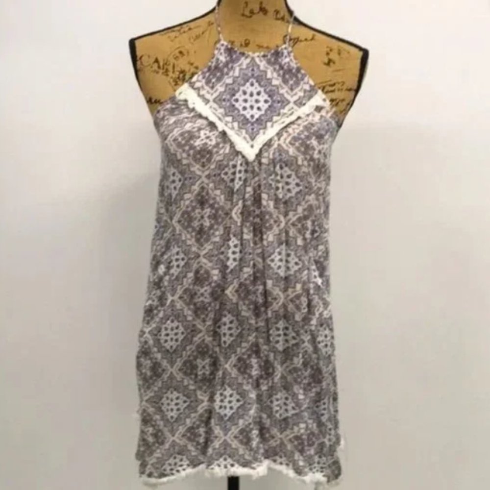 Moon River By Anthropologie Boho Paisley Fringe Dress - Picture 1 of 5
